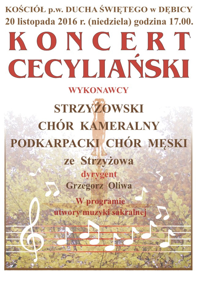 Koncert Cecyliański - Dębica 20.11.2016 r.